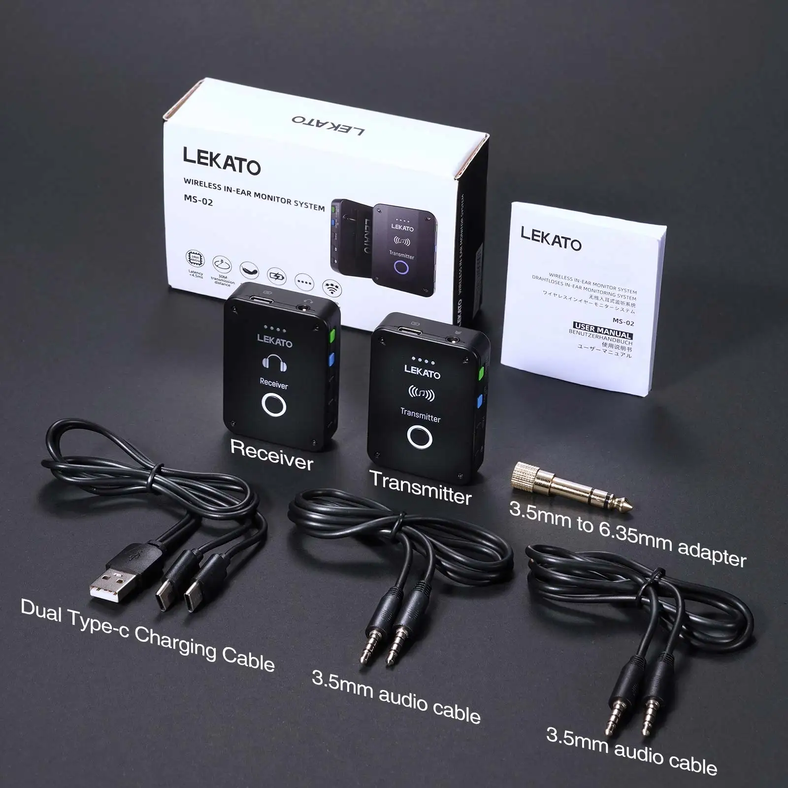 Lekato Ms-02 Wireless Iem Syst - مراجعة In Ear Monitor Iem وسعره
