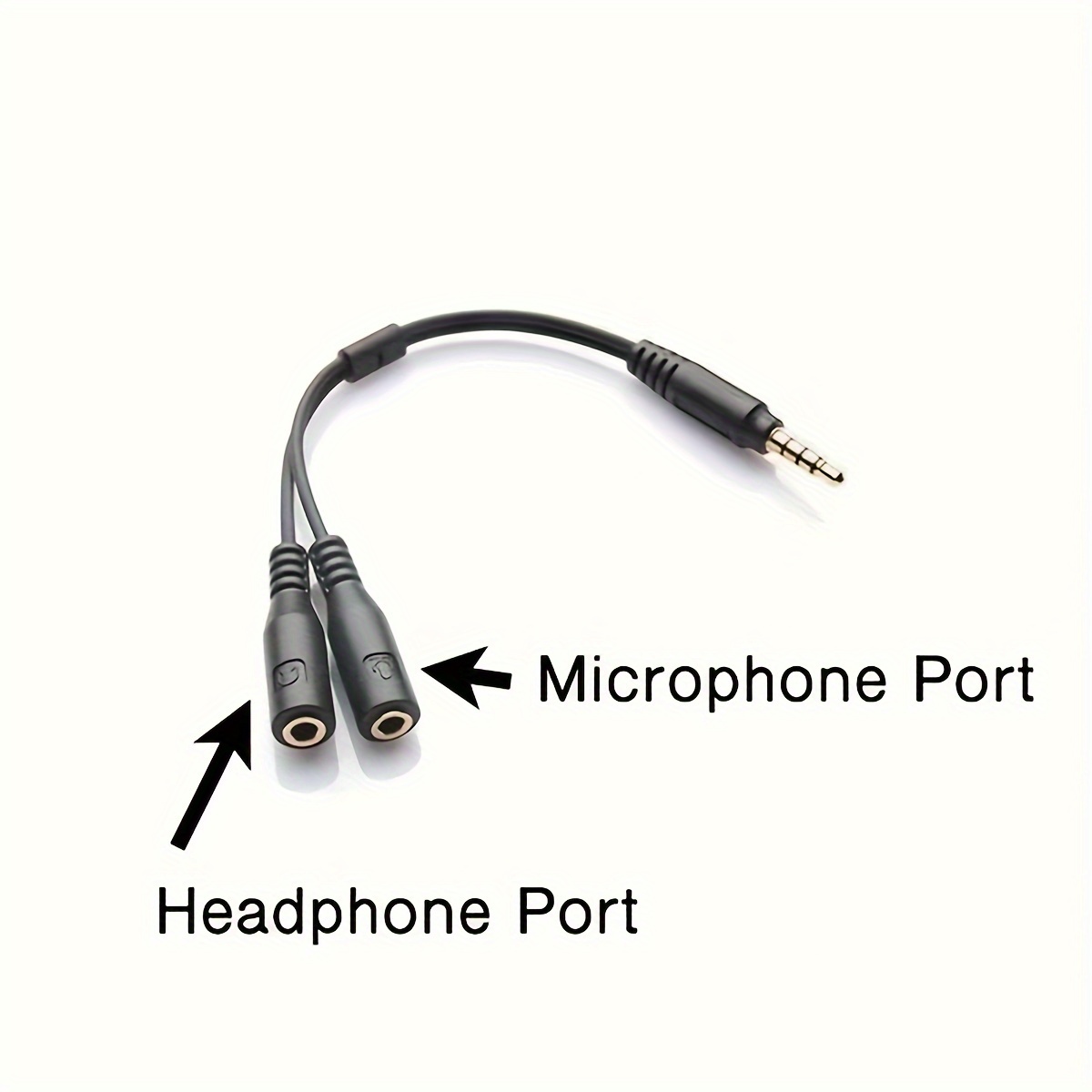 3.5mm Stereo Audio 1Male to 2  - مراجعة Audio Splitter Y وسعره