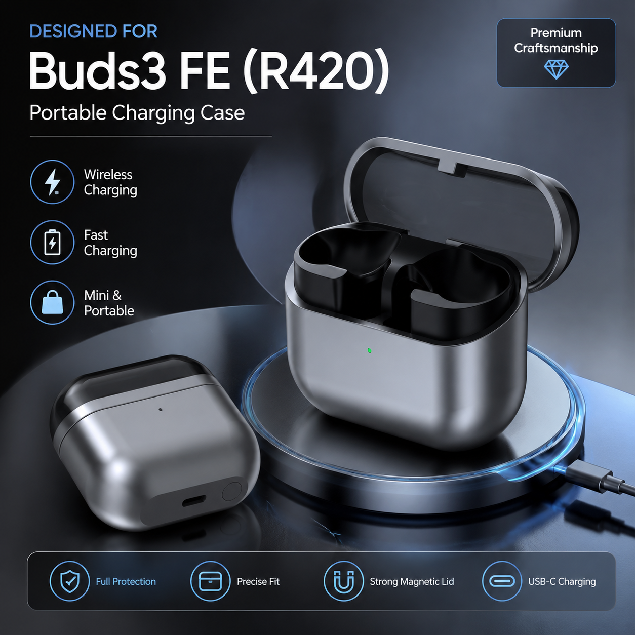 Replacement Charging Case For  - مراجعة Earbuds Charging Case وسعره