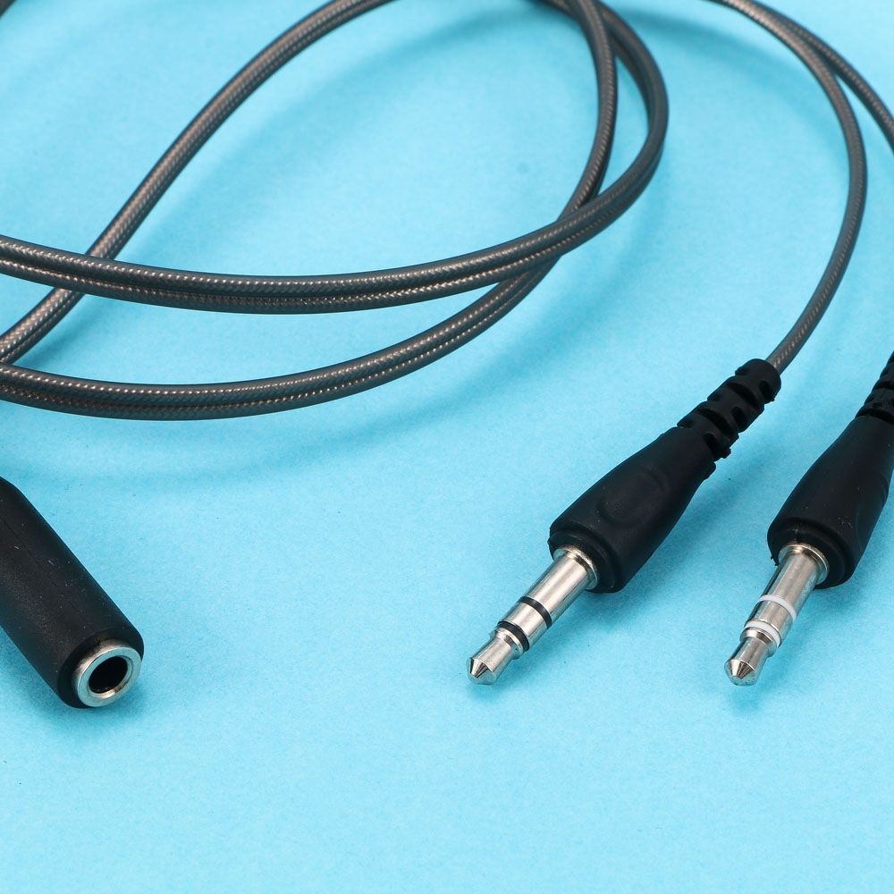 1M 3.5MM Female To 2 Male PC A - مراجعة Earphone Splitter Jack وسعره