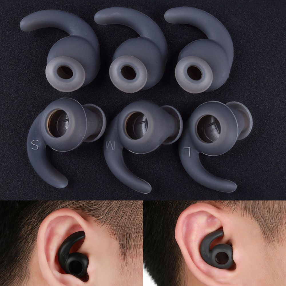3 Pairs S/M/L In-ear Sports He - مراجعة Sports Earphone Hook وسعره