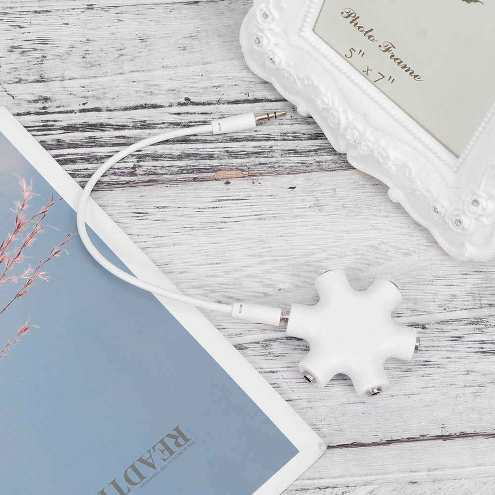 3.5mm Jack Earphone Audio Spli - مراجعة Earphone Splitter Jack وسعره