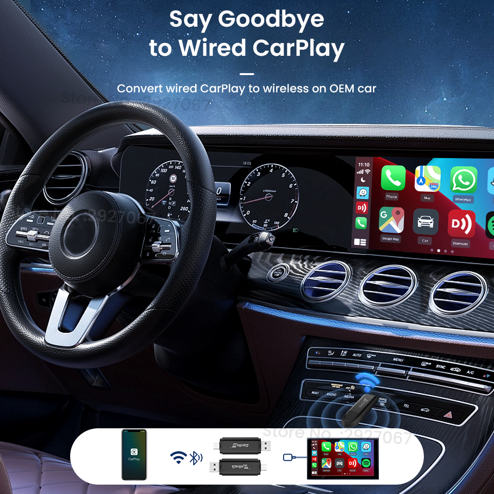 CarlinKit MINI 5.0 Pro Wireles - مراجعة Bluetooth Adapter Receiver وسعره