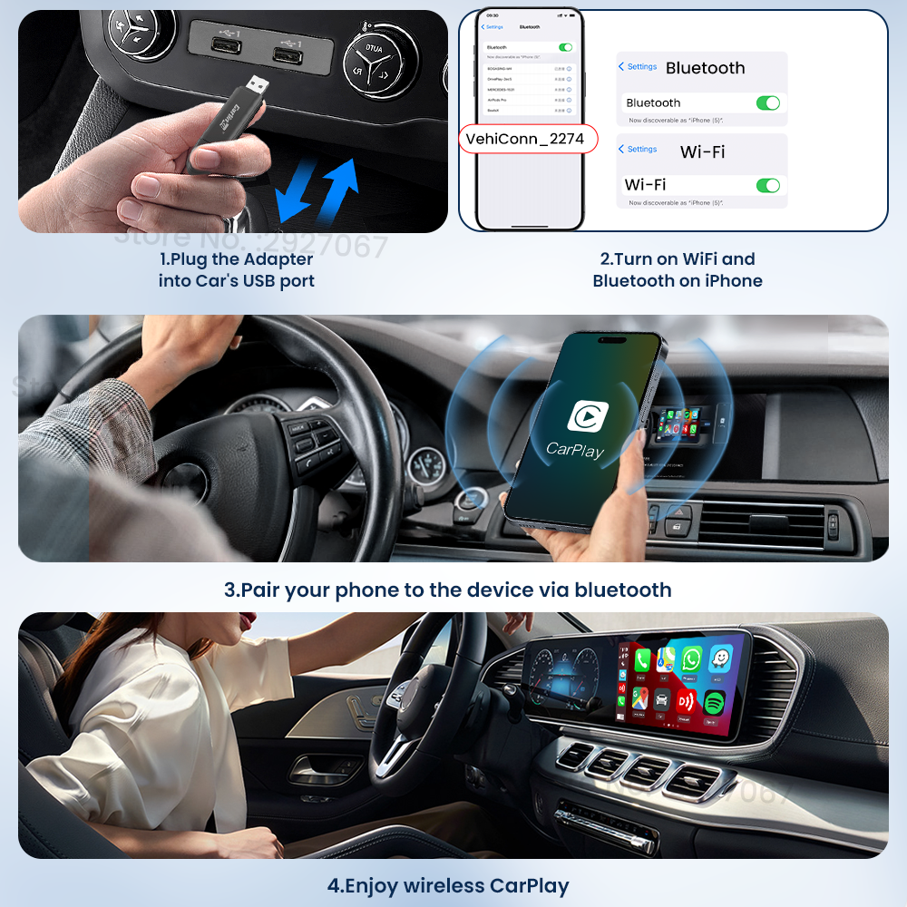 CarlinKit MINI 5.0 Pro Wireles - مراجعة Bluetooth Adapter Receiver وسعره