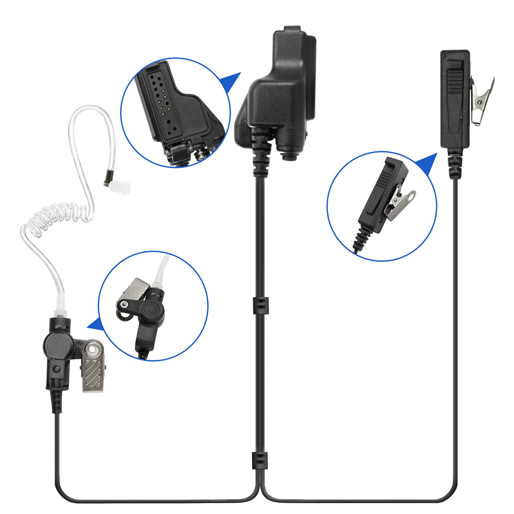 VBLL Walkie Talkie 2-wire Surv - مراجعة Wired Earphone Mic وسعره