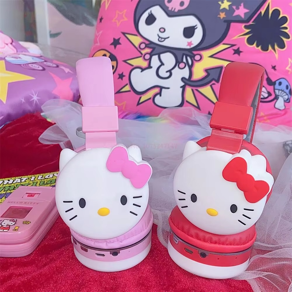 New Hello Kitty Stitch Mickey  - مراجعة Bluetooth Headset On Ear وسعره
