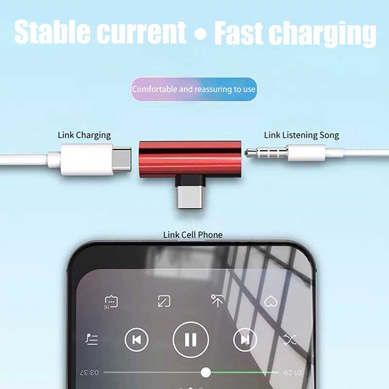 USB Type-C To 3.5 Mm Headphone - مراجعة Earphone Splitter Jack وسعره