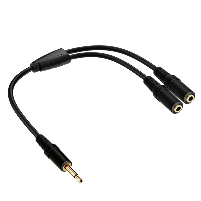 3.5mm TS Mono Male To Dual 3.5 - مراجعة Earphone Splitter Jack وسعره