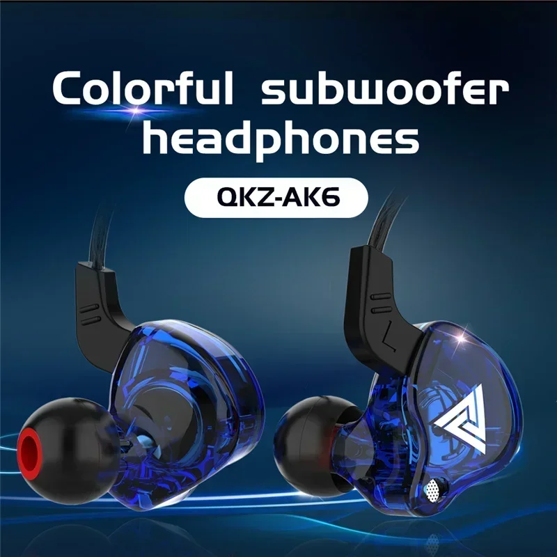 NEW QKZ AK6 Copper Driver HiFi - مراجعة Wired Earphone Mic وسعره