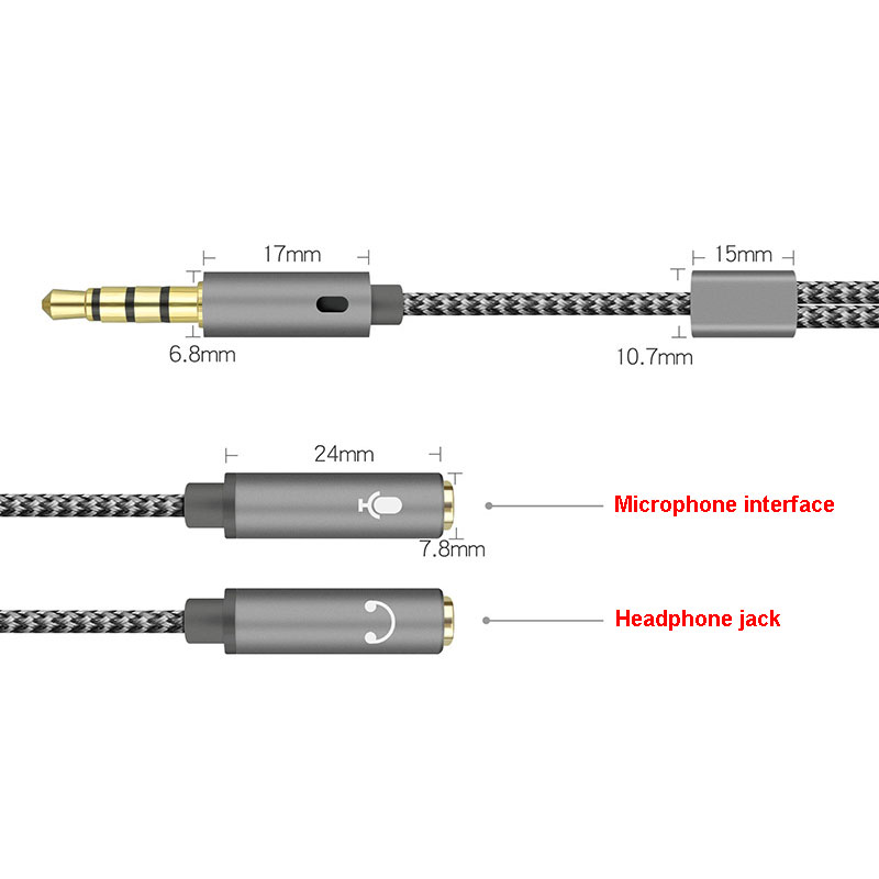 3.5mm Audio Splitter Y Jack 1  - مراجعة Earphone Splitter Jack وسعره