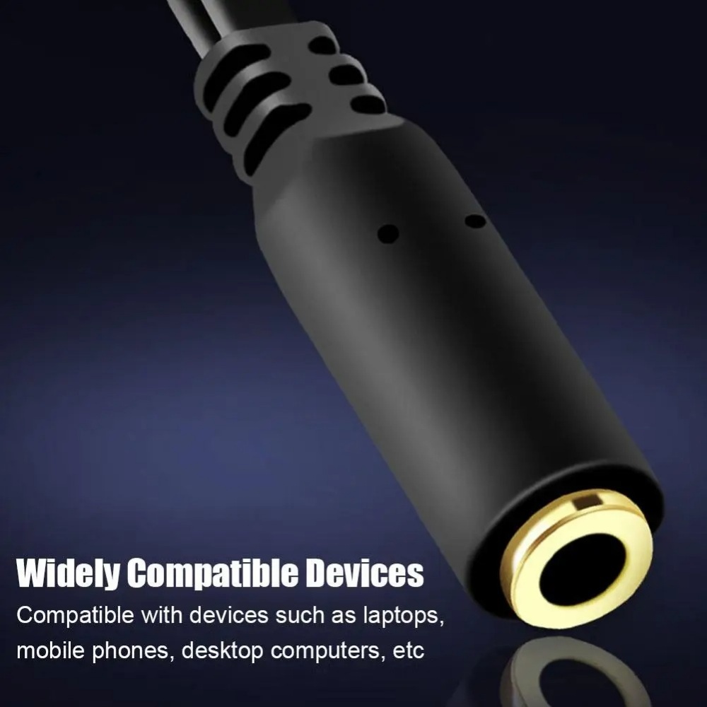 3.5mm Headphone Microphone Aud - مراجعة Audio Splitter Y وسعره