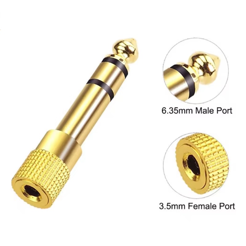 Audio 6.35mm male to 3.5 femal - مراجعة Cable Extension 3.5 وسعره