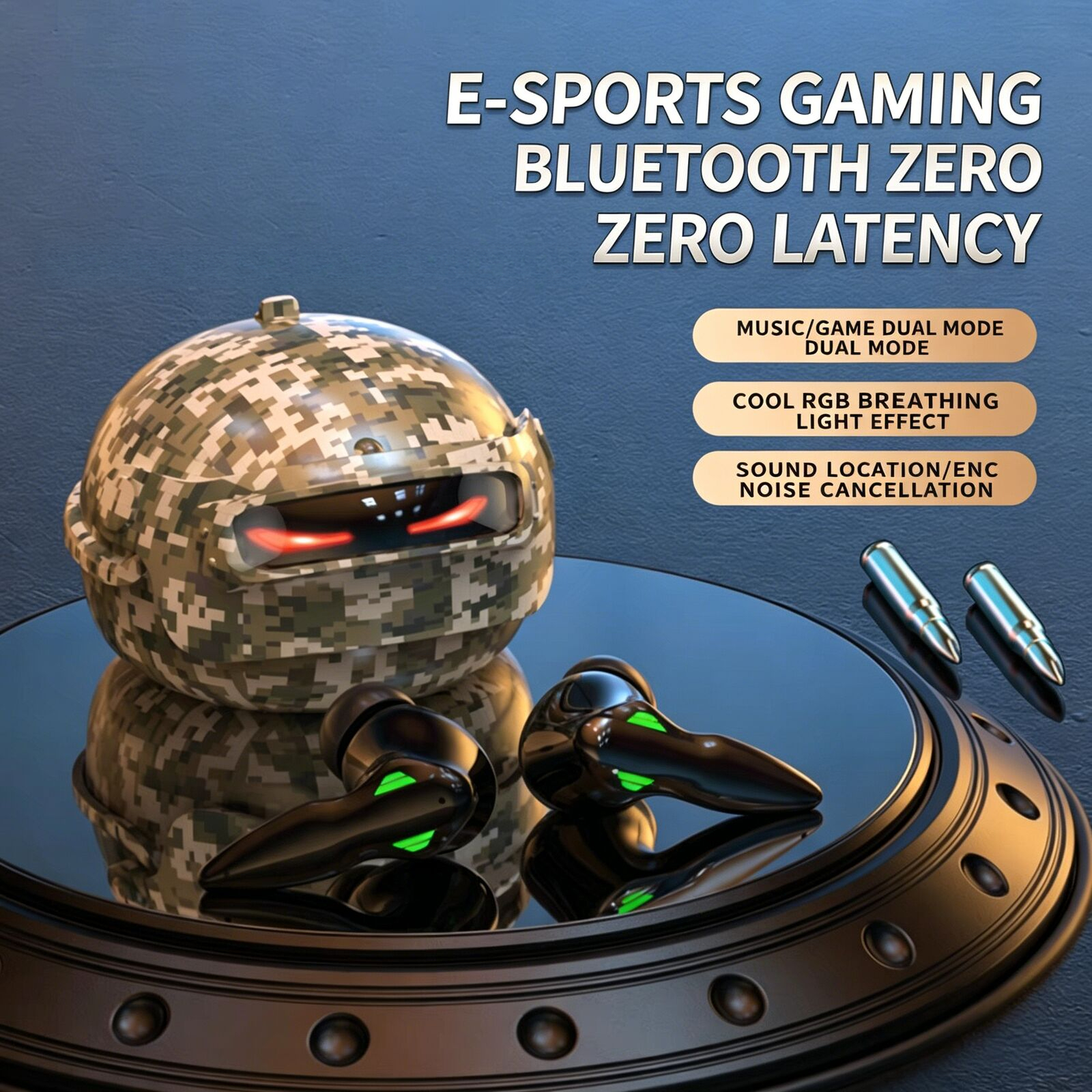 Helmet Style Gaming  Wireless  - مراجعة Gaming Headset Rgb وسعره