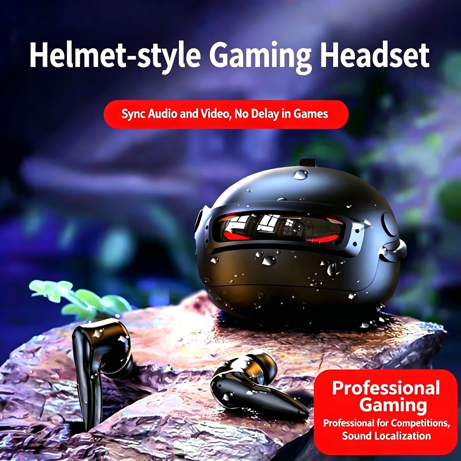Helmet Style Gaming  Wireless  - مراجعة Gaming Headset Rgb وسعره