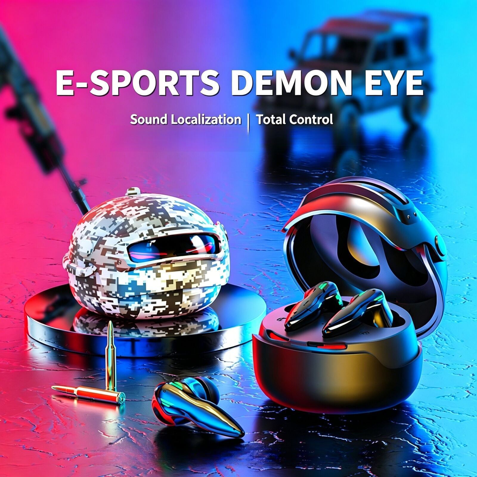Helmet Style Gaming  Wireless  - مراجعة Gaming Headset Rgb وسعره