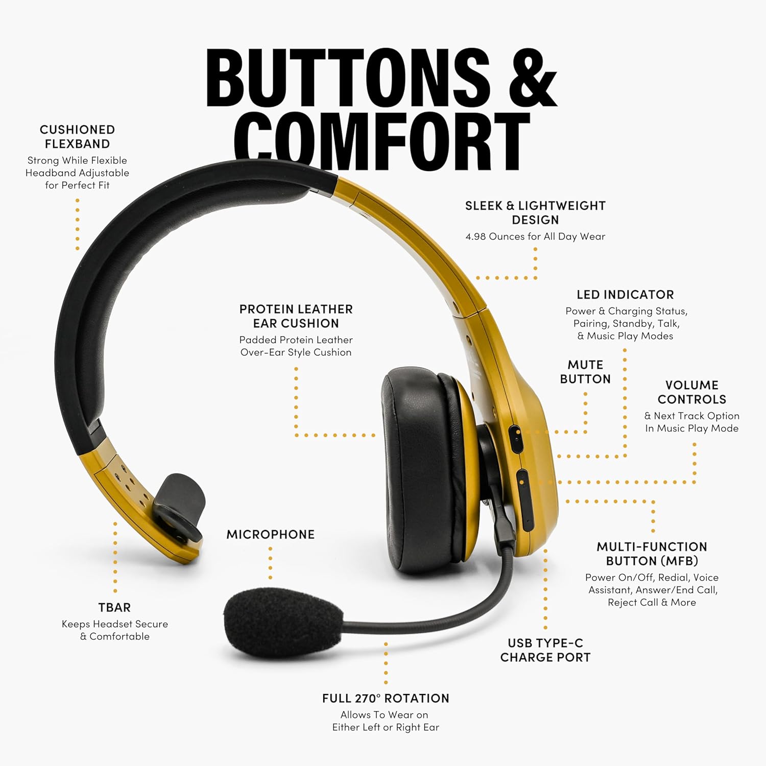 Premium Trucker Bluetooth Head - مراجعة Usb C Earphone وسعره