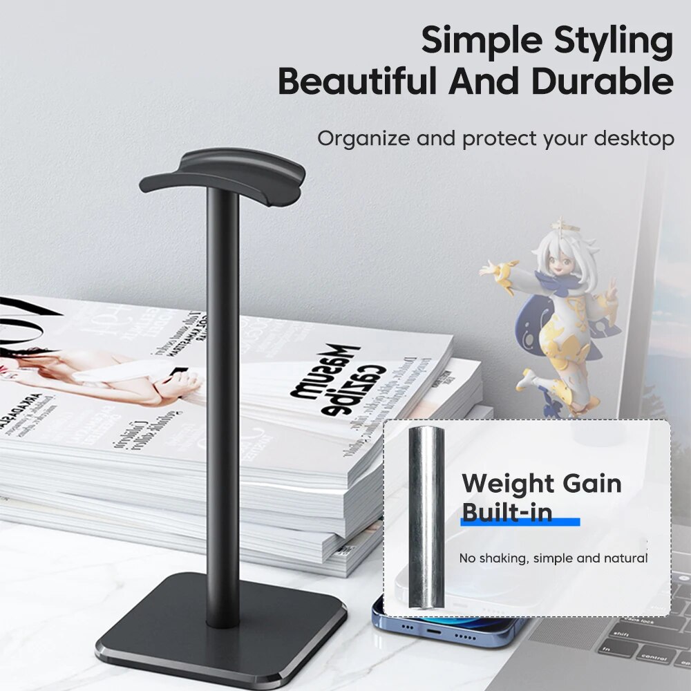 Universal Headphone Stand Alum - مراجعة Headphone Stand Desk وسعره