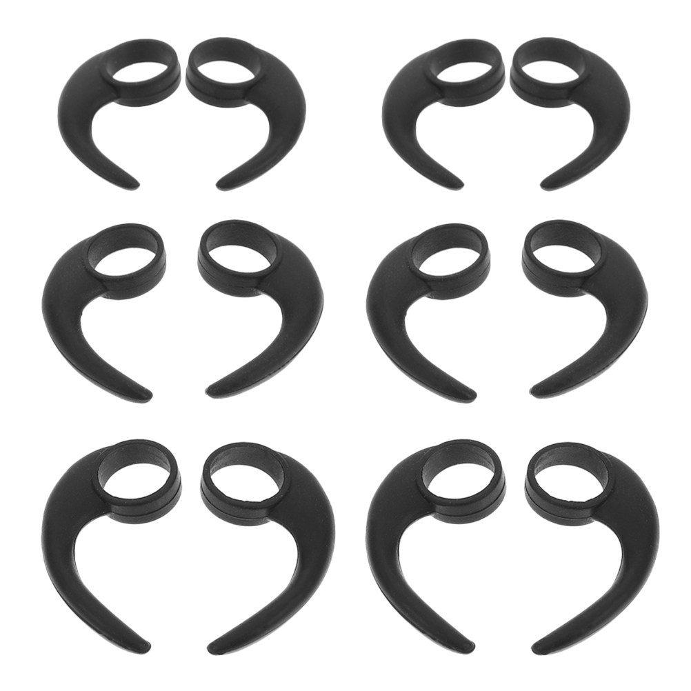 12Pcs Ear Hooks Silicone Sport - مراجعة Silicone Ear Tip Replacement وسعره