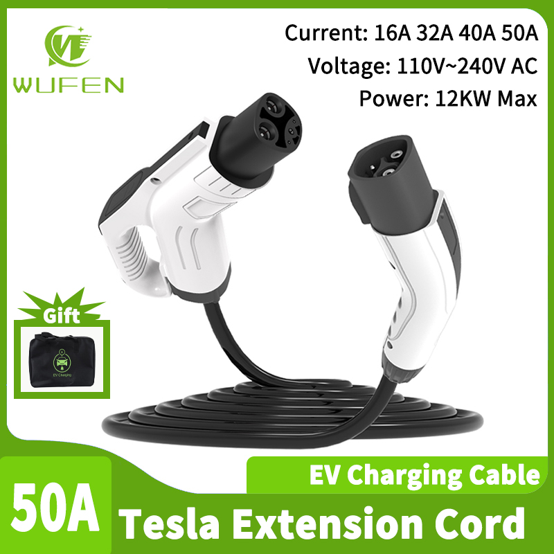 WUFEN Tesla Electric Vehicle C - مراجعة Cable Extension 3.5 وسعره