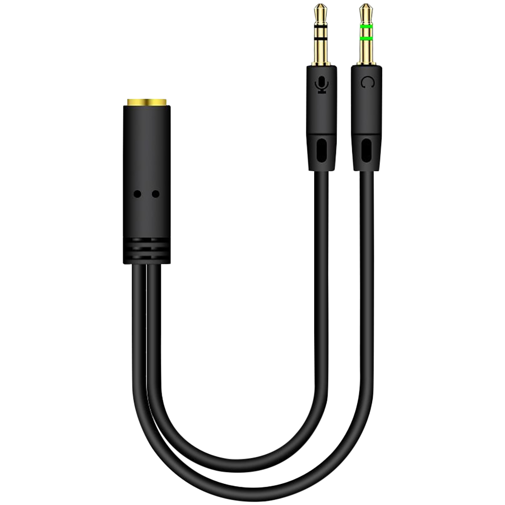 3.5mm Jack 2 Male To 1 Female  - مراجعة Earphone Splitter Jack وسعره