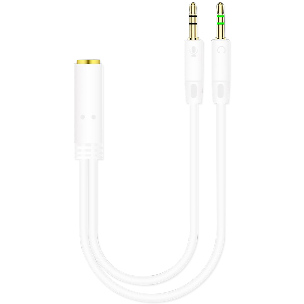 3.5mm Jack 2 Male To 1 Female  - مراجعة Earphone Splitter Jack وسعره