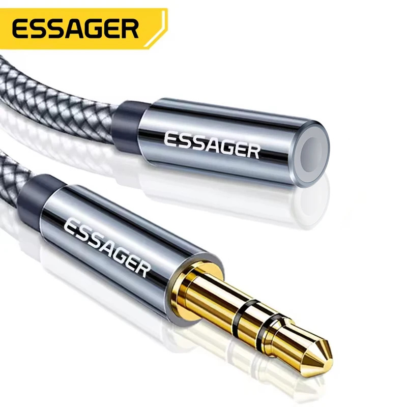 Essager 3.5mm Audio Aux Cable  - مراجعة Earphone Splitter Jack وسعره