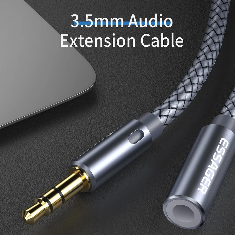 Essager 3.5mm Audio Aux Cable  - مراجعة Earphone Splitter Jack وسعره