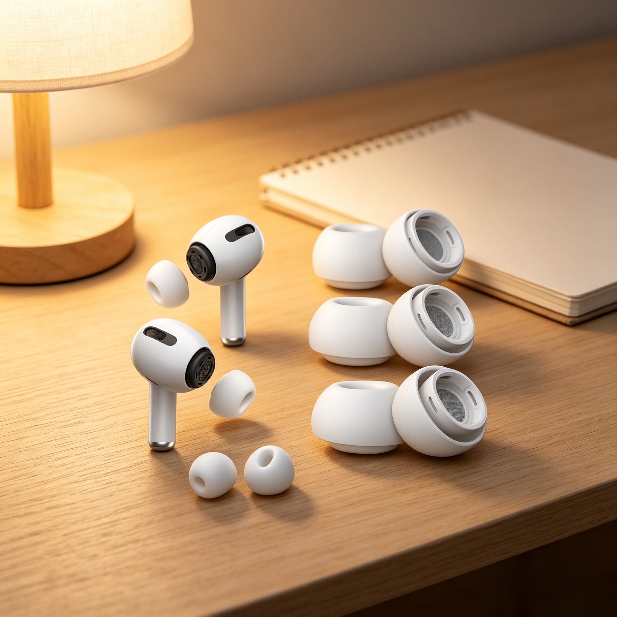 Silicone Ear Tips for AirPods  - مراجعة Silicone Ear Tip Replacement وسعره