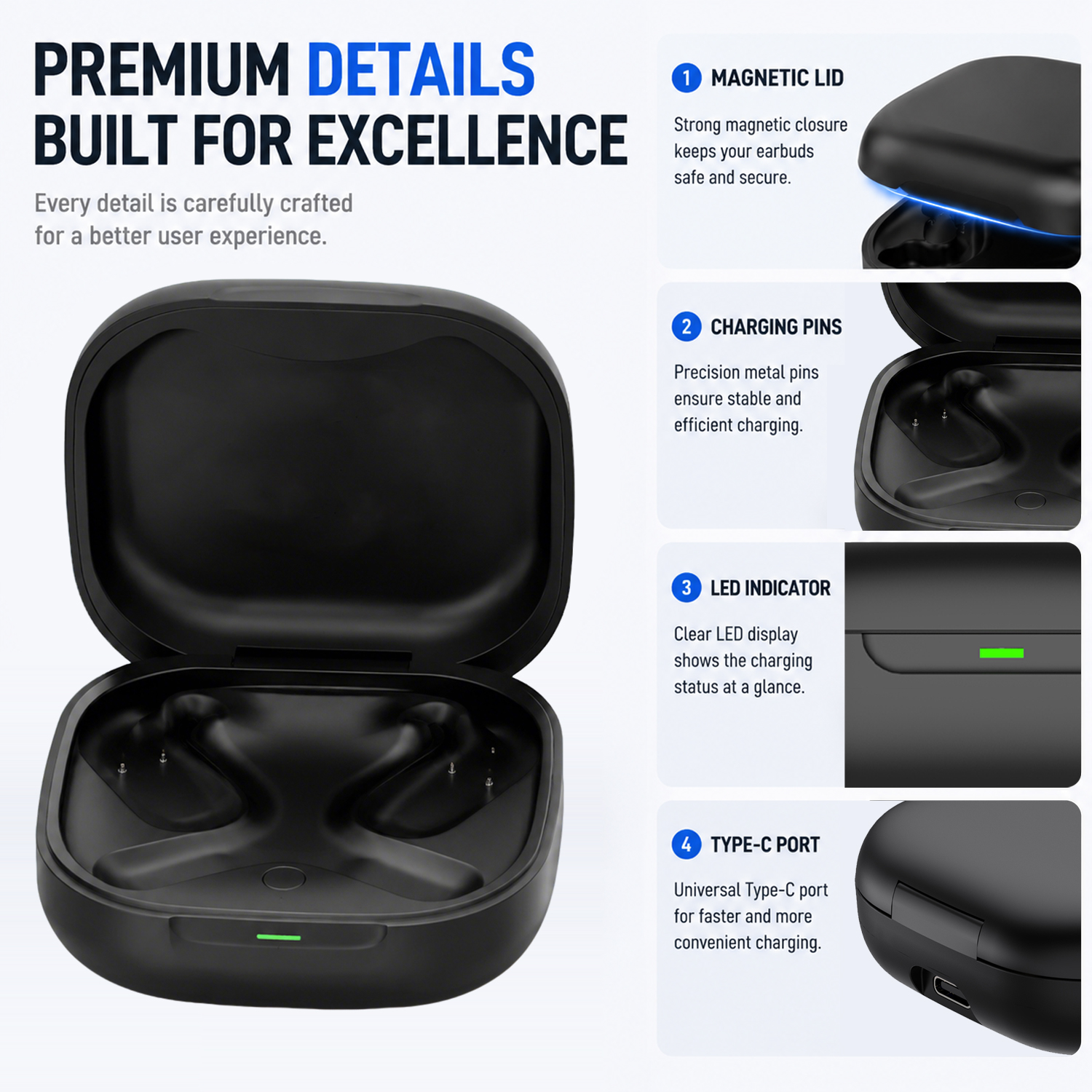 Replacement Charging Case For  - مراجعة Earbuds Charging Case وسعره