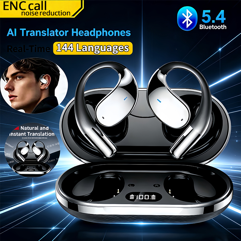 2026 New AI Translation Earbud - مراجعة Bluetooth Headset On Ear وسعره