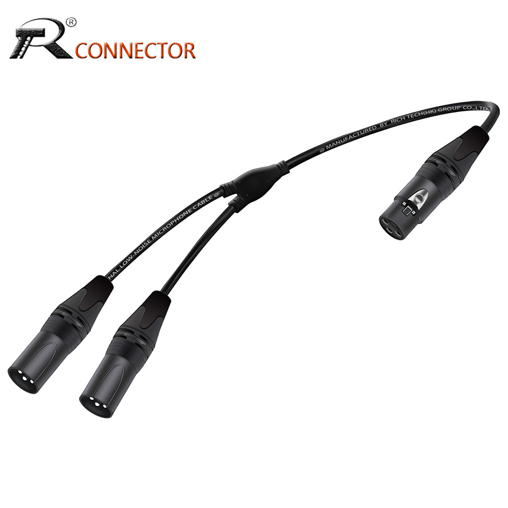 XLR Splitter Audio Cable,3Pins - مراجعة Audio Splitter Y وسعره