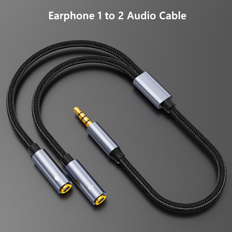 3.5mm Jack Aux Audio Cable Mal - مراجعة Earphone Splitter Jack وسعره