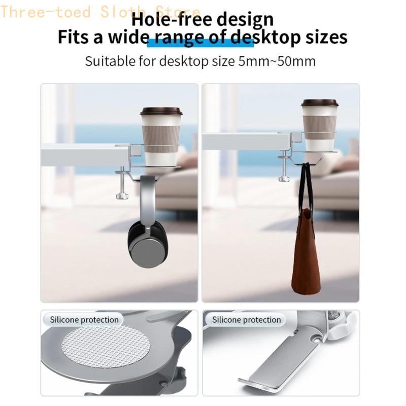 Desk Mount Aluminum Cup Organi - مراجعة Headphone Stand Desk وسعره