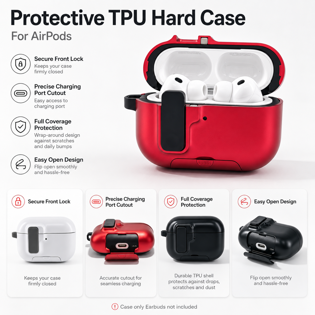 For AirPods Hard Case for Pro3 - مراجعة Headphone Case Hard وسعره