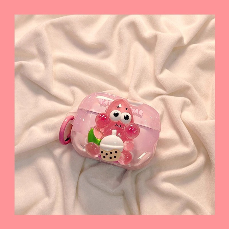 Cute SpongeBob 3D Protective C - مراجعة Earbuds Charging Case وسعره