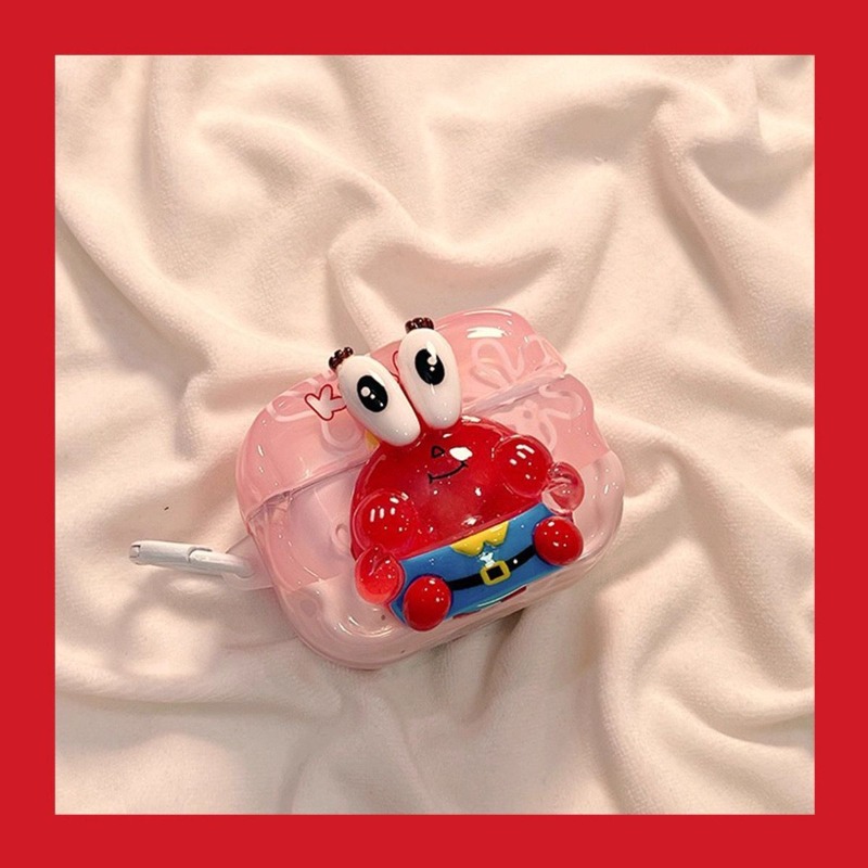 Cute SpongeBob 3D Protective C - مراجعة Earbuds Charging Case وسعره